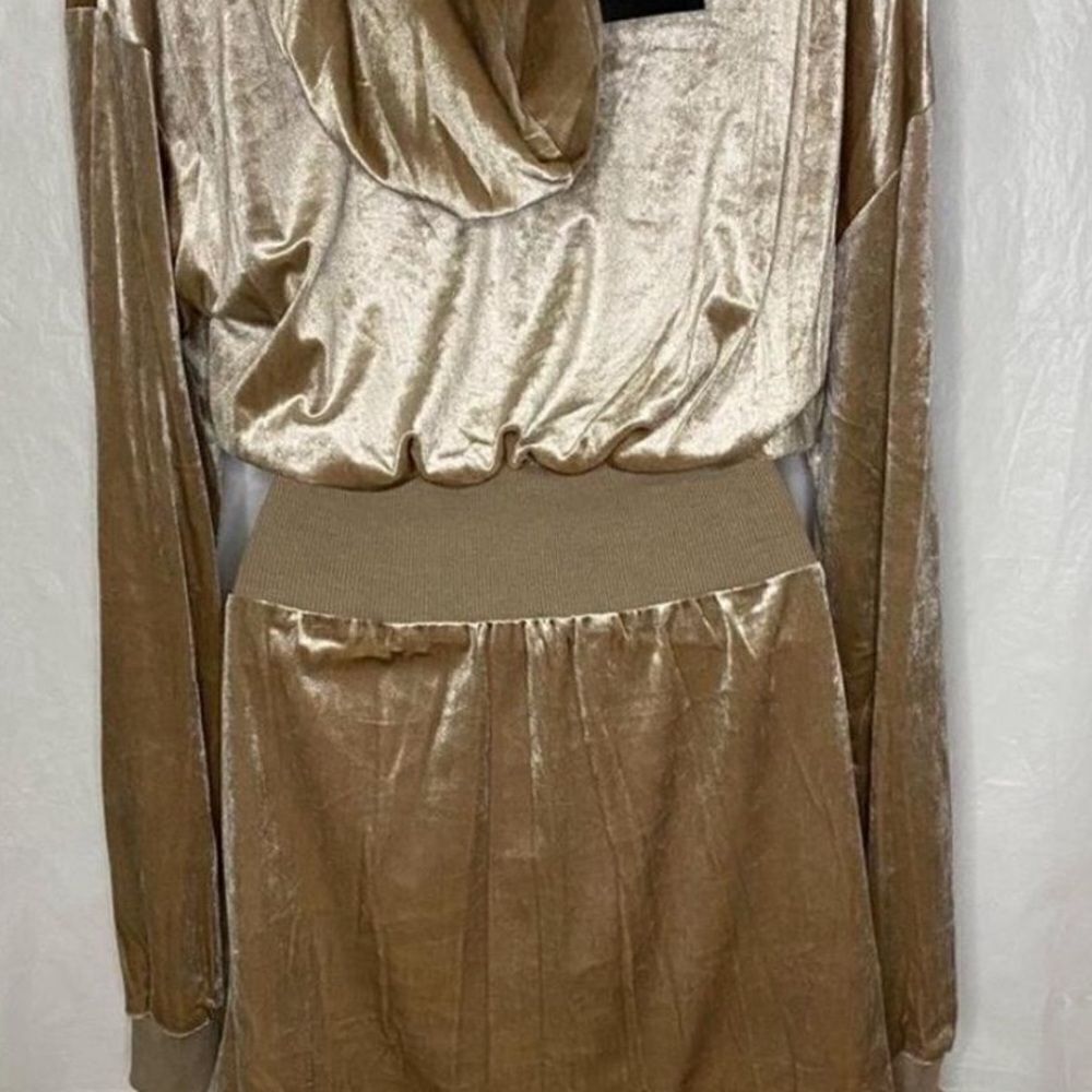Fashion Nova Velvet Sweatshirt Dress Size XS - Picture 5 of 6